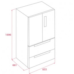 RFD 77825 GBK EU FRIGORIFICO SIDE BY SIDE TEKA