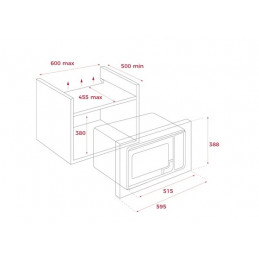 MWE 255 FI INOX TEKA HORNOS MICROONDAS