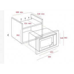 MWE 225 FI INOX TEKA HORNOS MICROONDAS