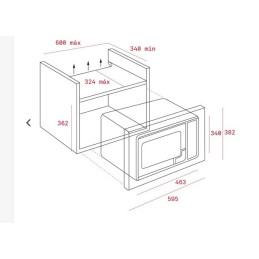 MWE 225 FI INOX TEKA HORNOS MICROONDAS